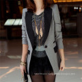 Ladies Shrug Lapel Suit Coat Power Shoulder Leisure Jacket (50020-1)